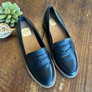 Dolce Vita | Black “Catalina” Faux Leather Loafers